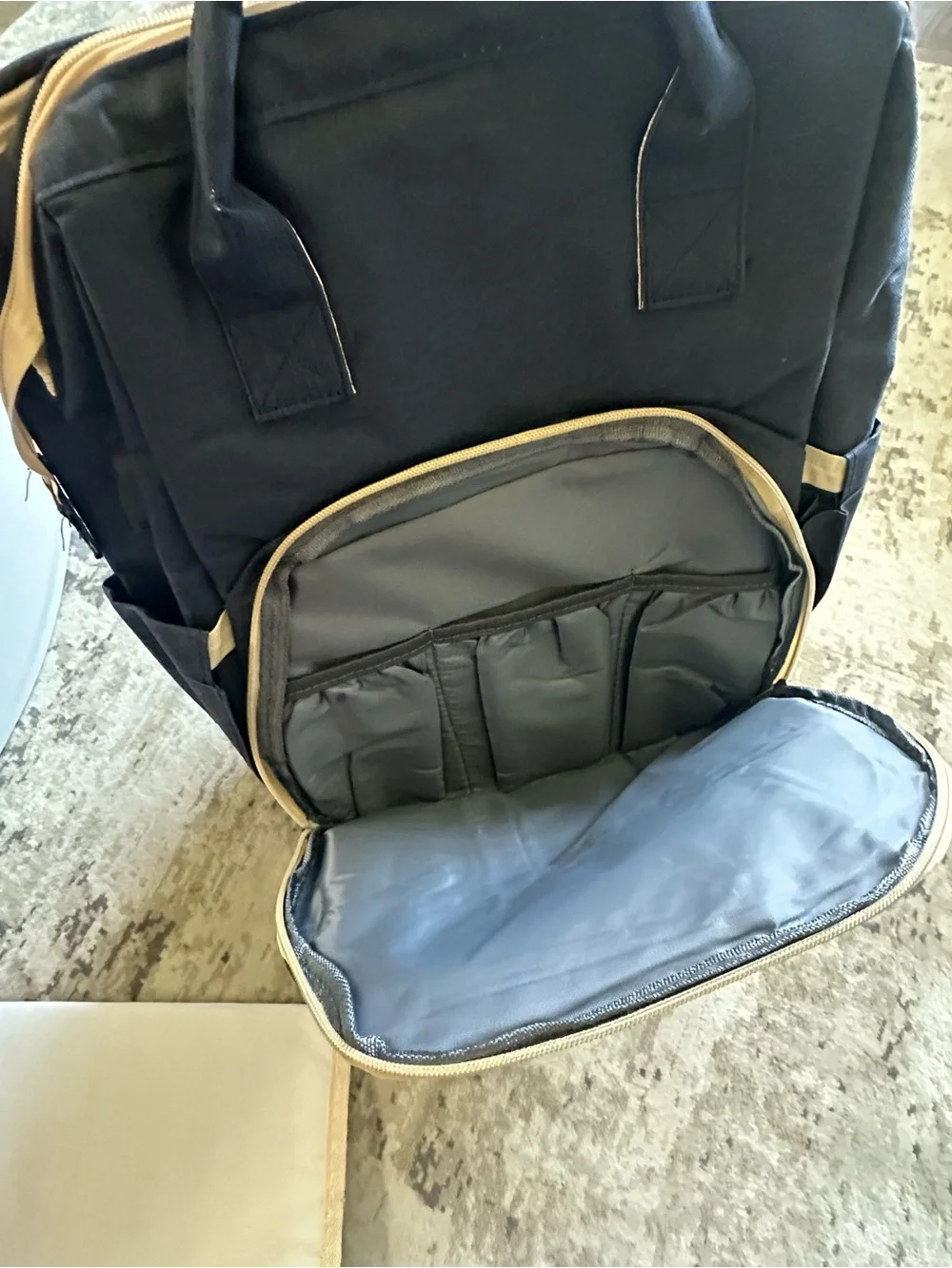 Moms And Dads Navy Blue Baby Backpack Diaper Bag